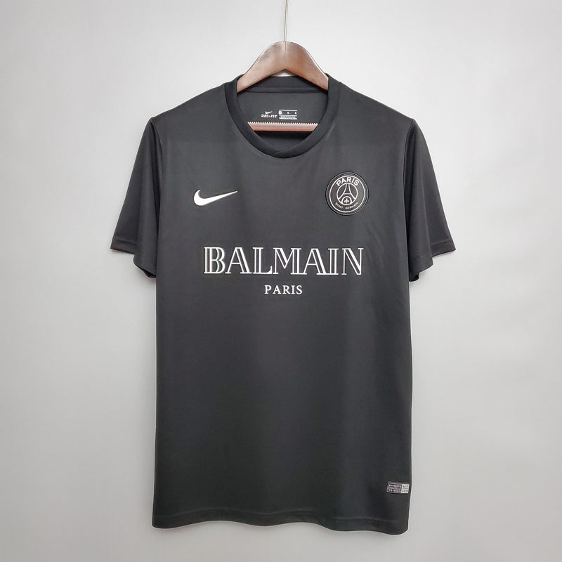 Camisa Balmain x PSG | 20/21 Torcedor Nike - Preta