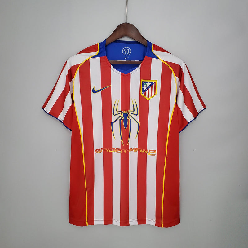 Camisa I Atlético de Madrid Retrô | 04/05 Torcedor Nike - Vermelha e Branca