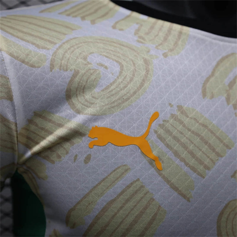 Camisa II Costa do Marfim | 2024 Modelo Jogador Puma - Branca e Verde