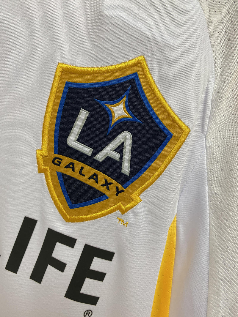 Camisa I LA Galaxy Retrô | 07/08 Torcedor Adidas - Branca Amarela