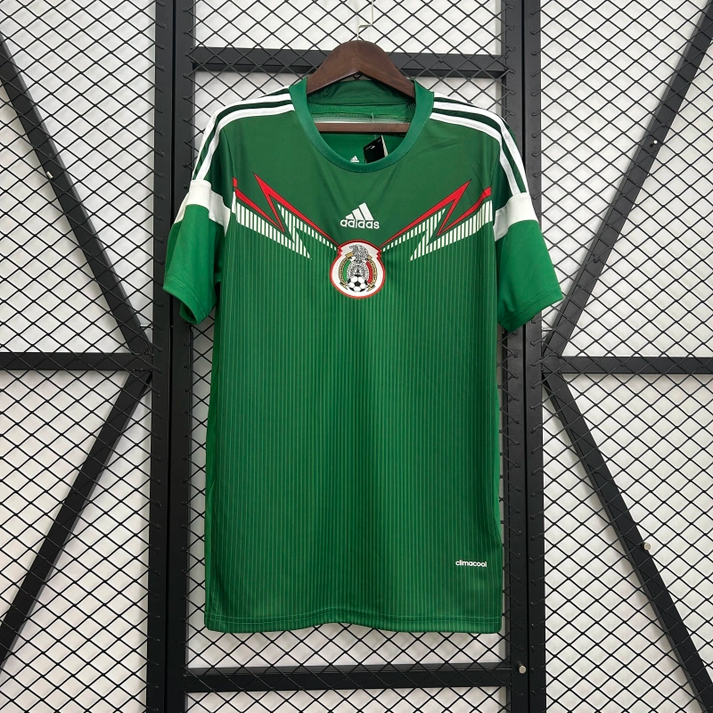 Camisa I México Retrô | 2014 Adidas - Verde Branca e Vermelha