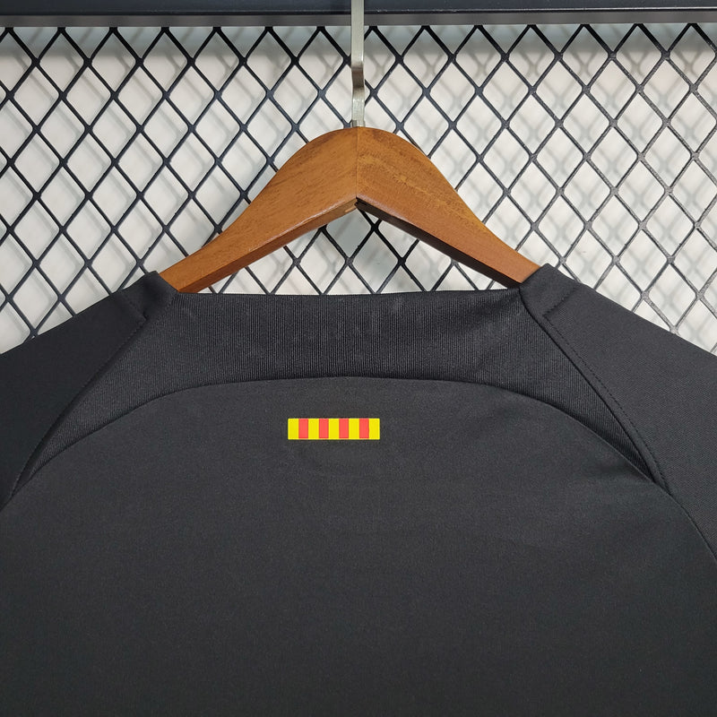 Camisa Barcelona | 23/24 Torcedor Nike - Preta Amarela e Vermelha