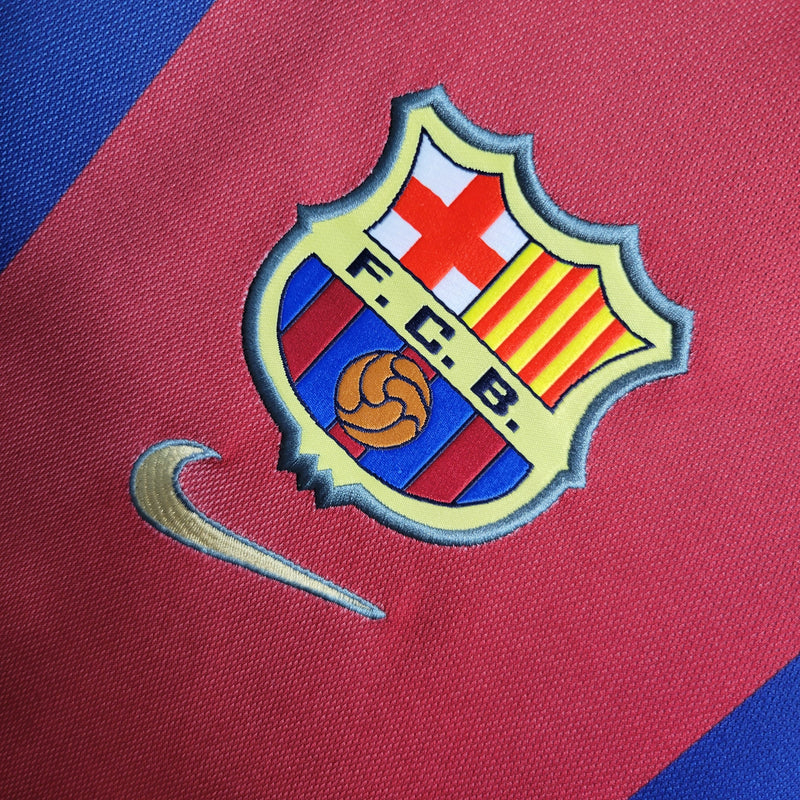 Camisa I Barcelona Retrô | 98/99 Nike - Vermelha e Azul
