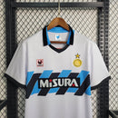 Camisa II Inter de Milão Retrô | 90/91 Uhlsport - Branca Azul e Preta