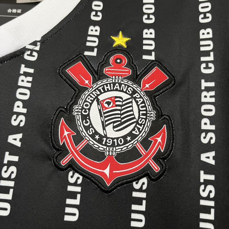 Camisa III Corinthians Retrô | 1994 Finta - Preta e Branca
