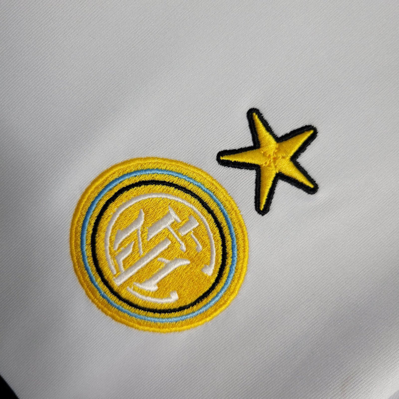 Camisa II Inter de Milão Retrô | 90/91 Uhlsport - Branca Azul e Preta