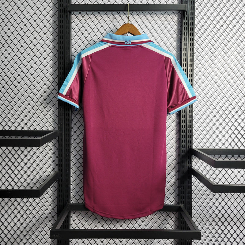 Camisa I West Ham Retrô | 99/01 Fila - Vermelha e Azul