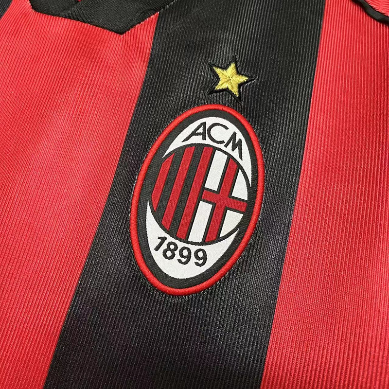 Camisa I Milan Retrô | 98/99 Torcedor Adidas - Vermelha e Preta
