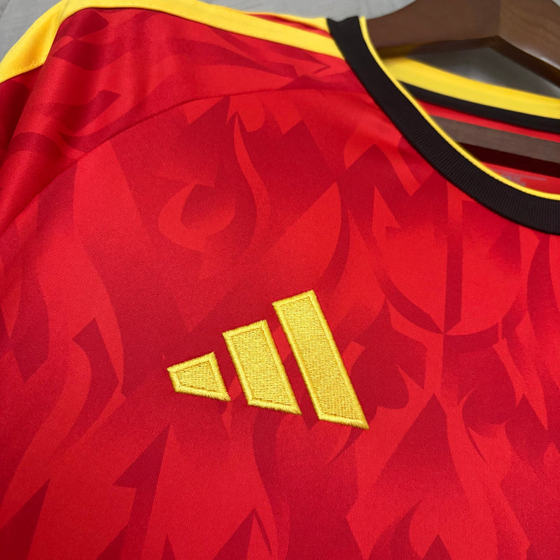 Camisa I Bélgica | 2026 Torcedor Adidas - Vermelha