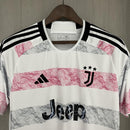 Camisa II Juventus | 23/24 Torcedor Adidas - Branca Cinza e Rosa