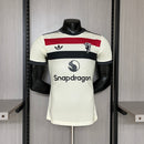 Camisa III Manchester United | 24/25 Modelo Jogador Adidas - Branca Vermelha e Preta