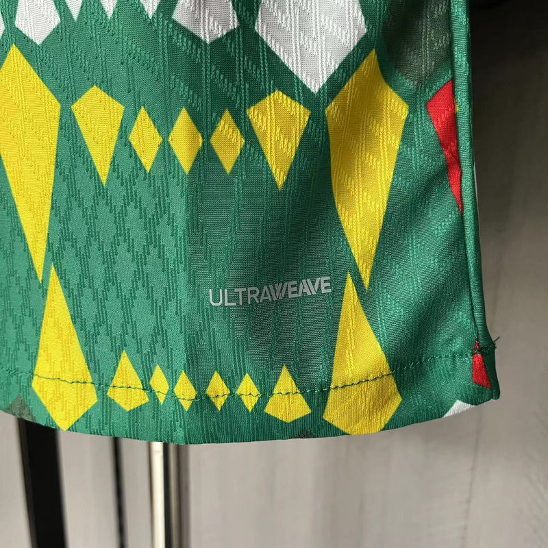 Camisa Pré Jogo Senegal | 23/24 Modelo Jogador Puma - Verde Vermelha e Amarela