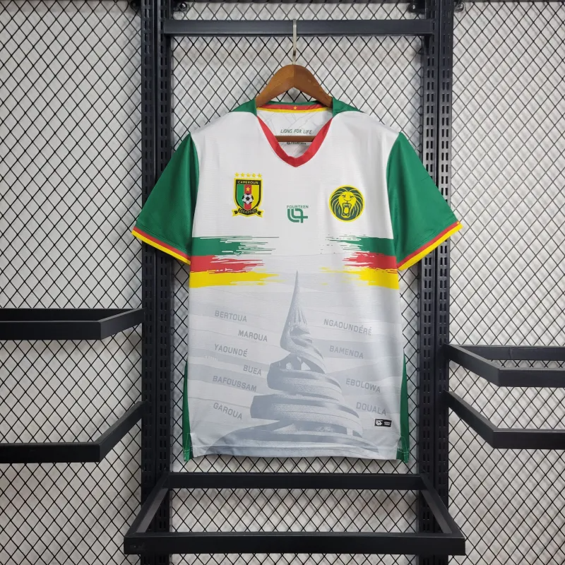 Camisa III Camarões | 25/26 14Fourteen - Branca, Verde e Vermelha