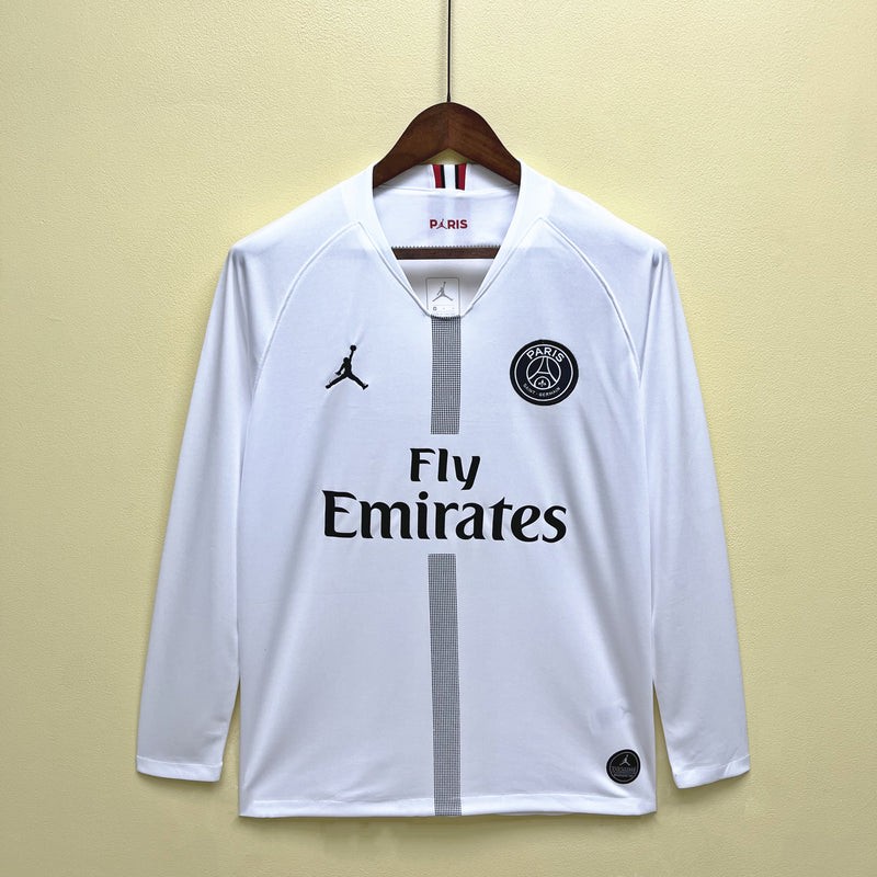 Camisa PSG Retrô | 18/19 Torcedor Jordan - Branca - Manga Longa