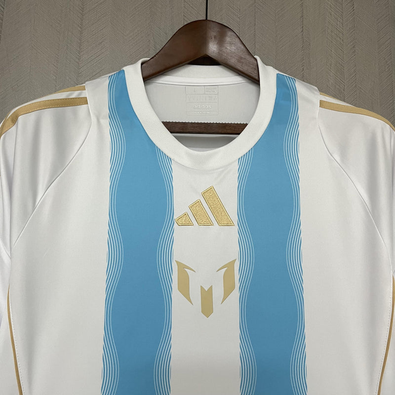 Camisa Messi Argentina | 24/25 Torcedor Adidas - Azul e Branca