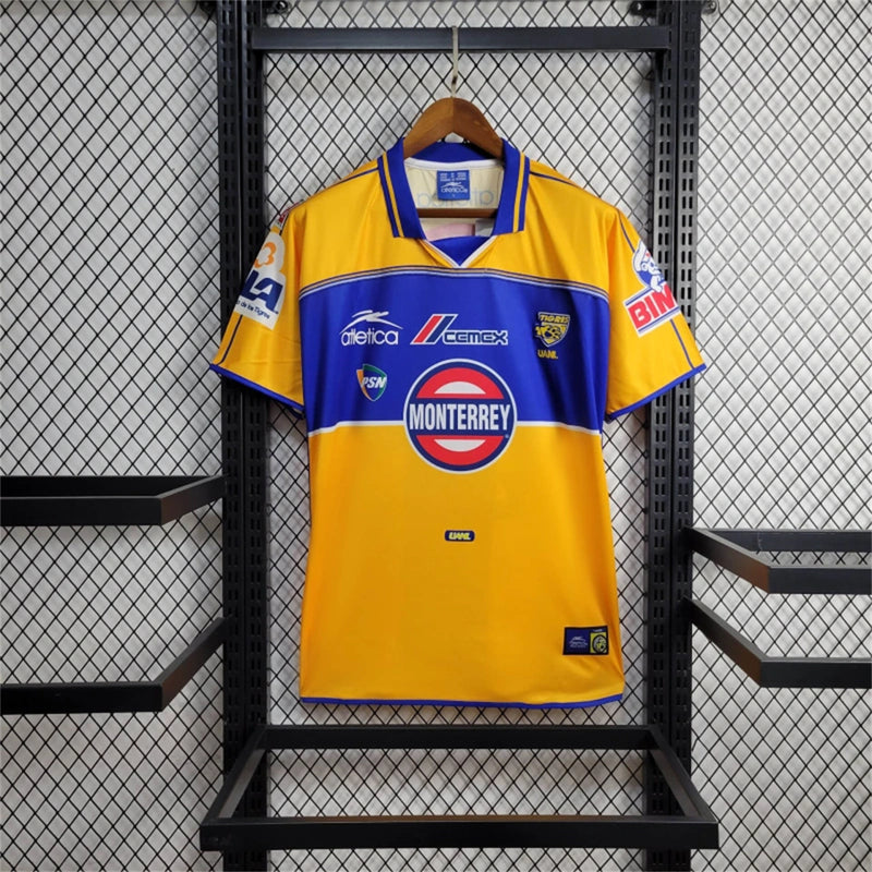 Camisa I Tigres Retrô | 00/01 Atletica - Amarela e Azul