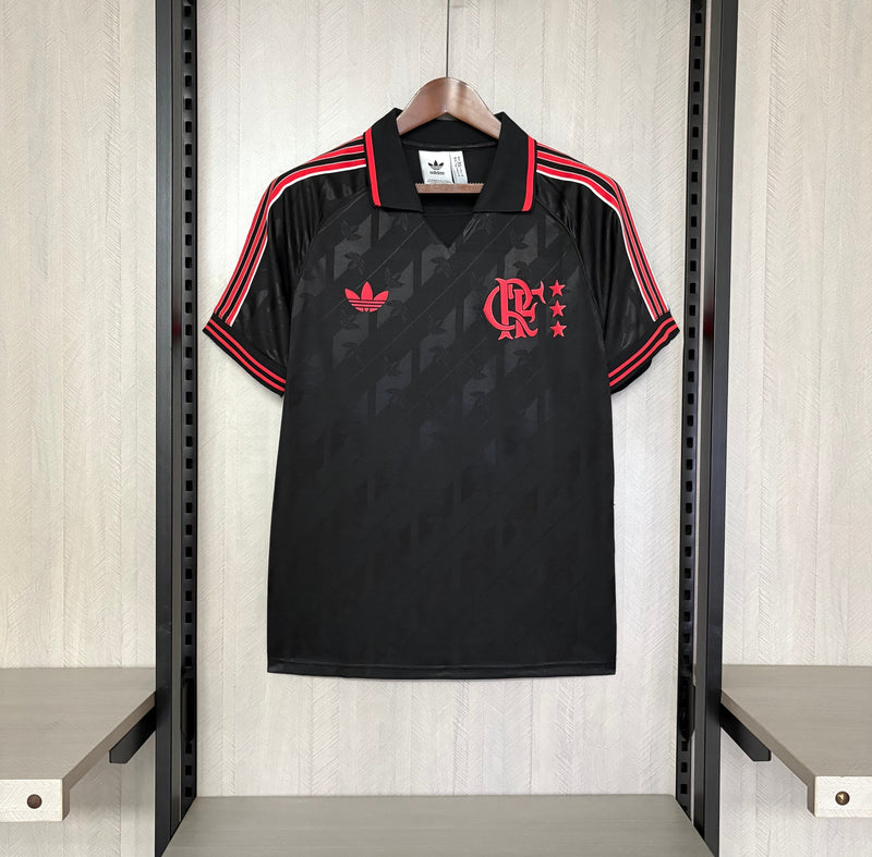 Camisa LFSTLR Flamengo | 25/26 Torcedor Adidas - Preta e Vermelha