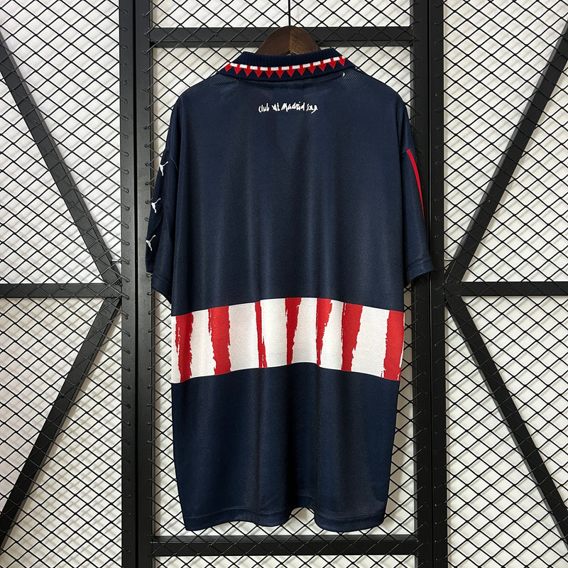 Camisa II Atlético de Madrid Retrô | 97/98 Puma - Azul Vermelha e Branca
