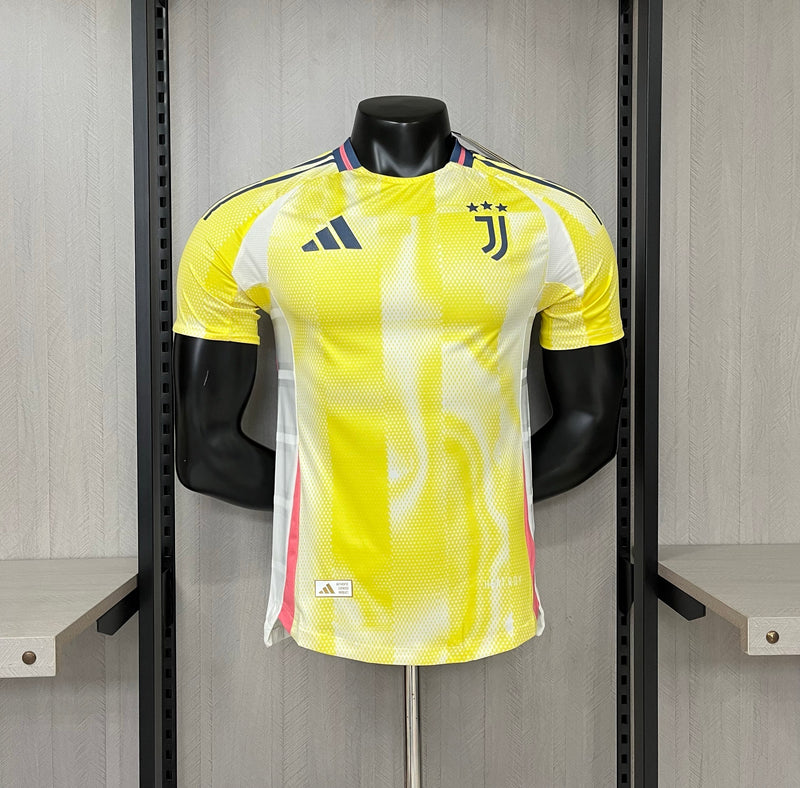 Camisa II Juventus | 24/25 Modelo Jogador Adidas - Amarela Branca e Rosa