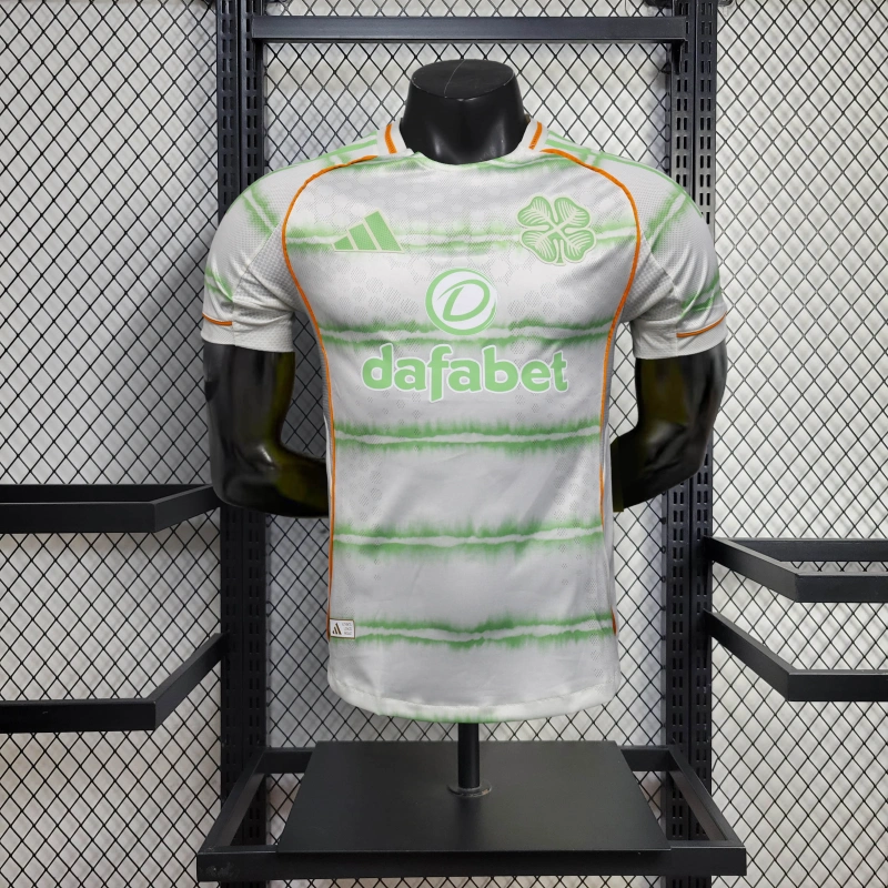 Camisa III Celtic | 25/26 Modelo Jogador Adidas - Branca e Verde