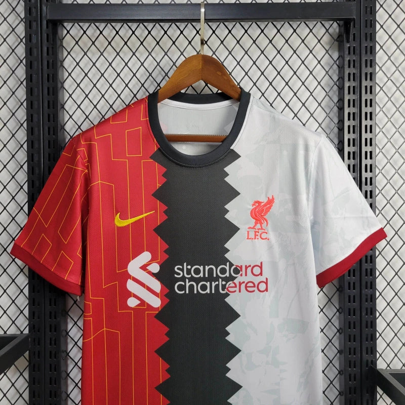 Camisa Edição Especial Liverpool | 24/25 Torcedor Nike - Vermelha Preta e Branca