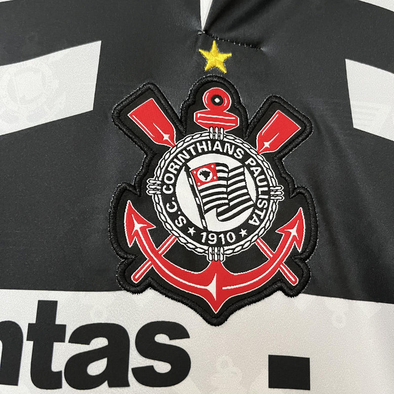 Camisa III Corinthians Retrô | 95/96 Penalty - Preta e Branca