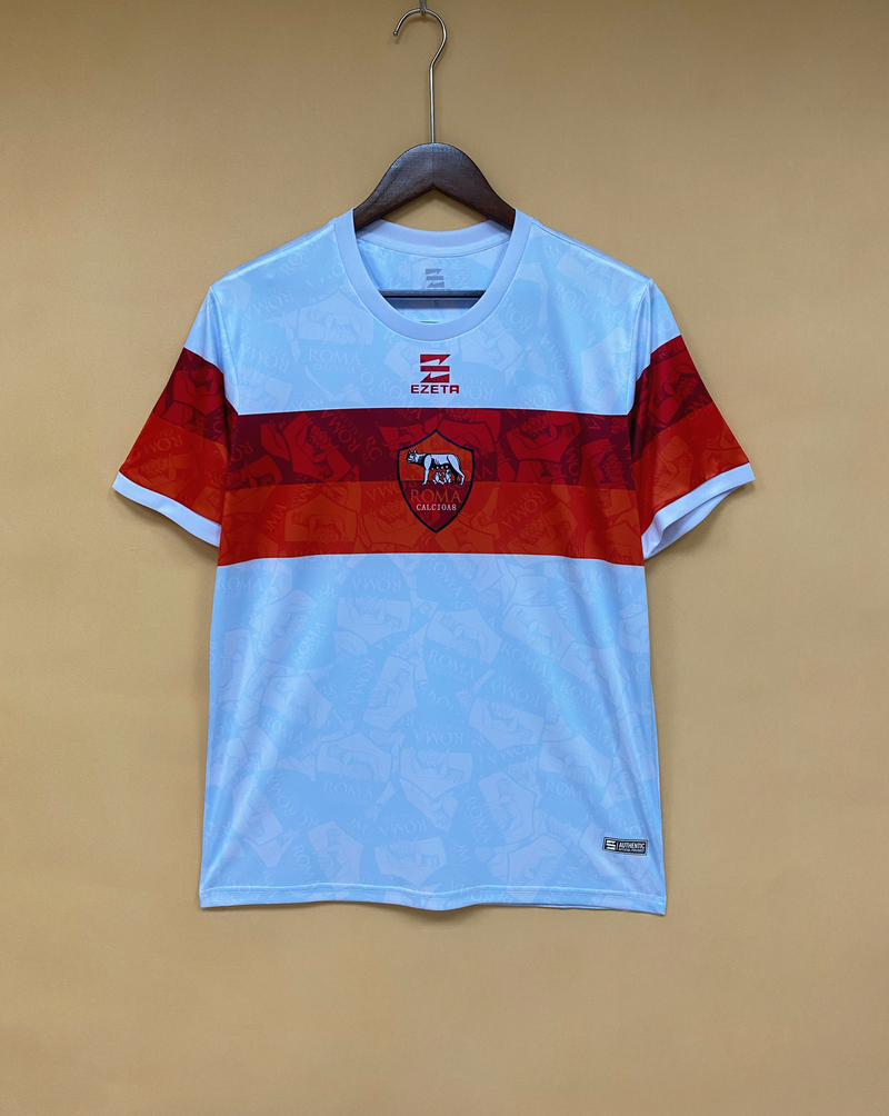 Camisa Goleiro Roma | 22/23 Torcedor Ezeta - Branca e Vermelha