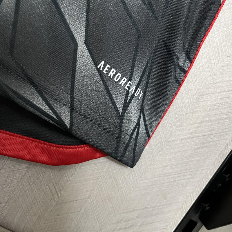Camisa III Flamengo | 24/25 Torcedor Adidas - Preta e Branca (Patrocinios)
