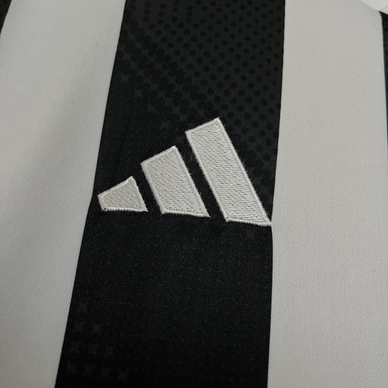 Camisa I Clube Atlético Mineiro | 24/25 Torcedor Adidas - Preta e branca (Patrocinios)