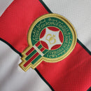 Camisa II Marrocos Retrô | 1998 Puma - Branca Vermelha e Verde - Manga Longa