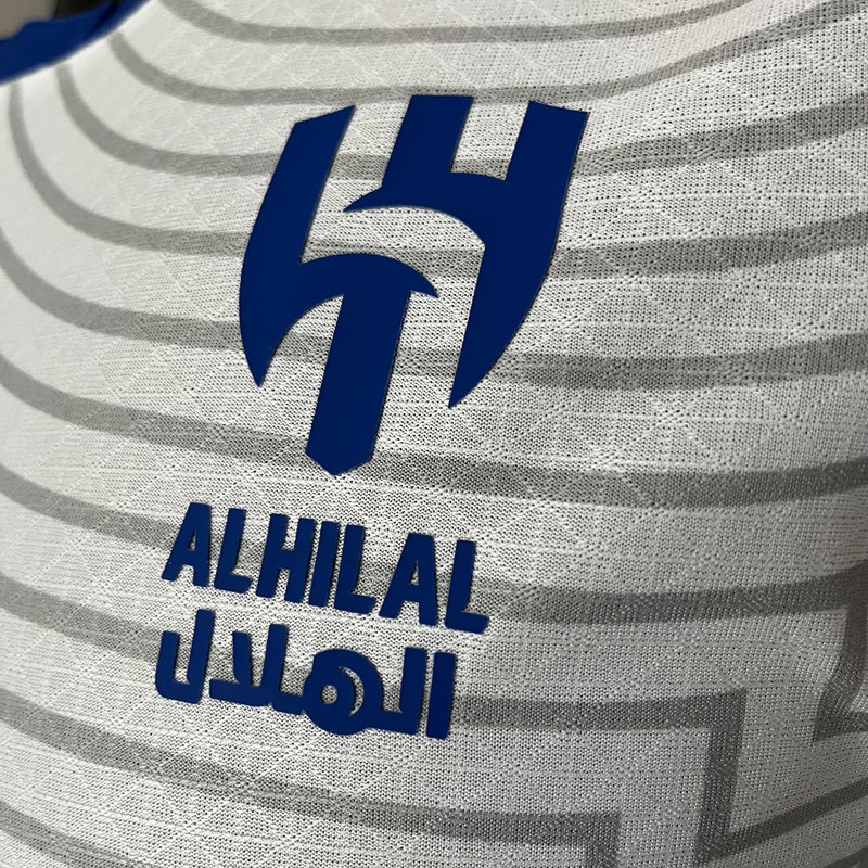 Camisa II Al-Hilal | 24/25 Modelo Jogador  - Branca e Azul
