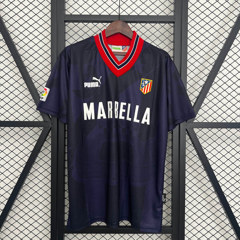 Camisa II Atlético de Madrid Retrô | 95/97 Puma - Azul e Vermelha