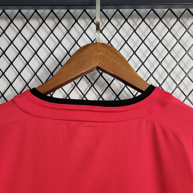 Camisa I Manchester United Retrô | 02/04 Nike - Vermelha - Manga Longa