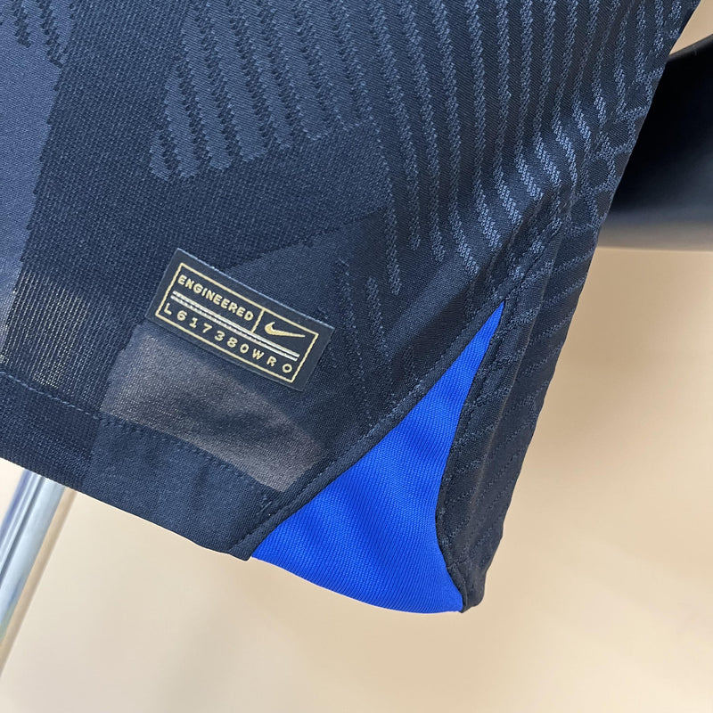 Camisa II Atlético de Madrid | 22/23 Modelo Jogador Nike - Preta e Azul