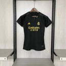 Camisa III Real Madrid | 23/24 Torcedor Adidas - Preta - Feminina