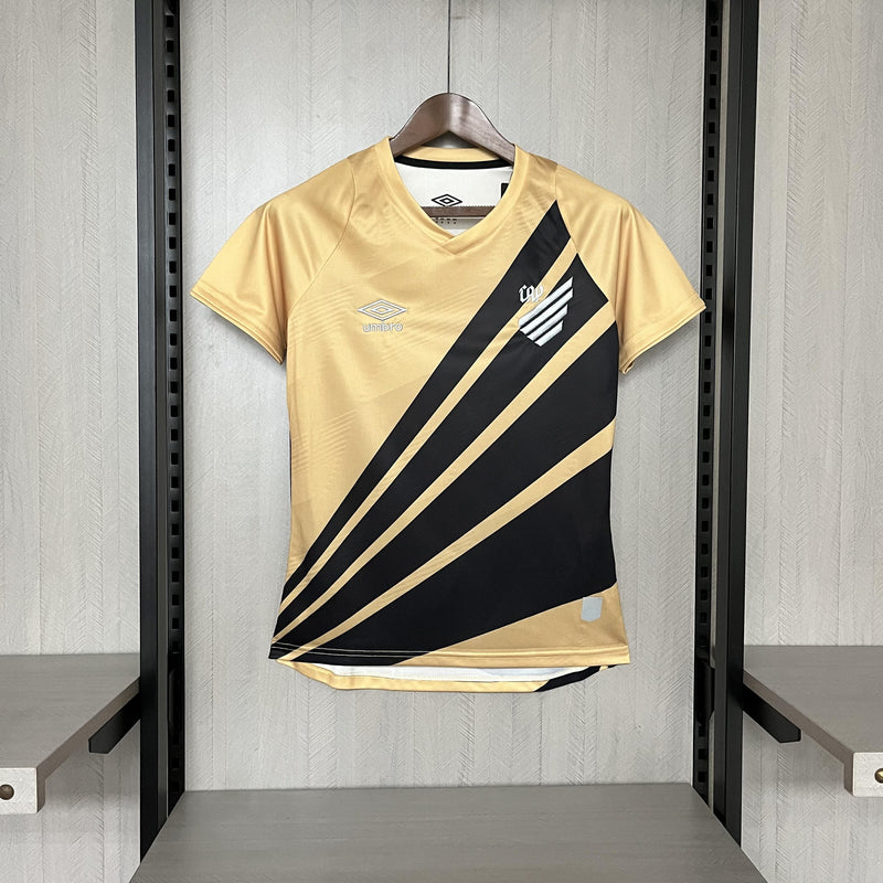 Camisa II Athletico Paranaense | 24/25 Torcedor Umbro - Dourada e Preta - Feminina