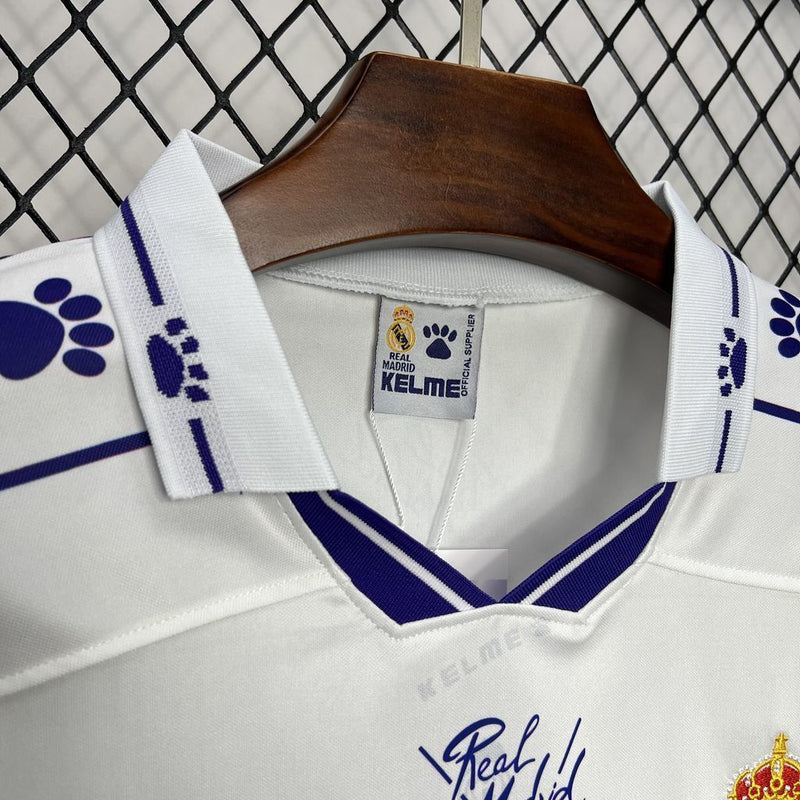 Camisa I Real Madrid Retrô | 94/96 Kelme - Branca - Manga Longa