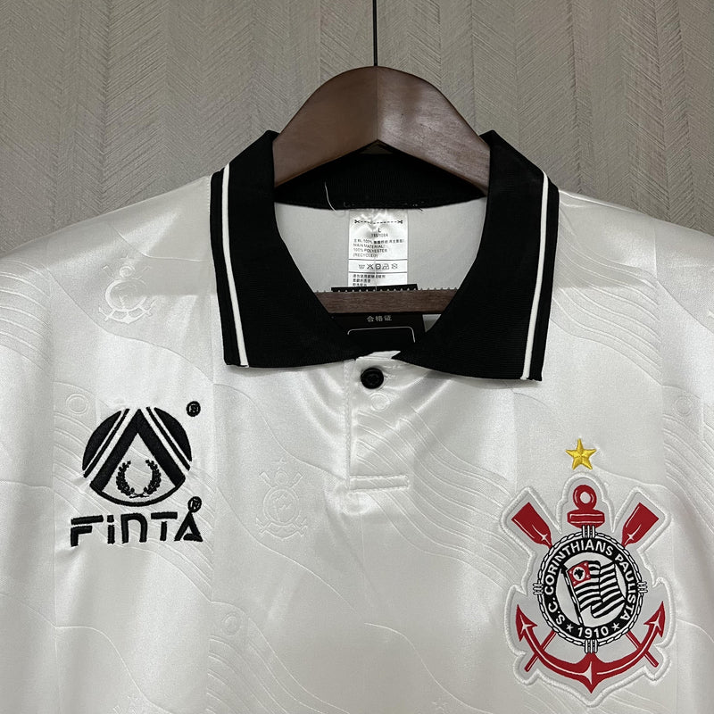 Camisa I Corinthians Retrô | 1994 Finta - Branca