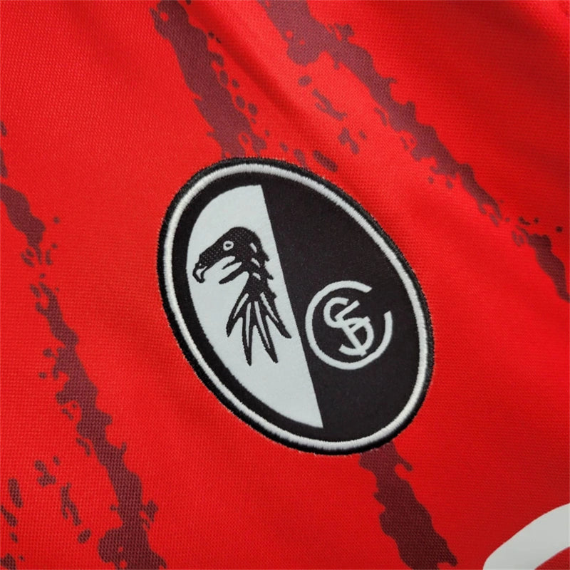 Camisa I SC Freiburg | 24/25 Torcedor Nike - Vermelha e Branca