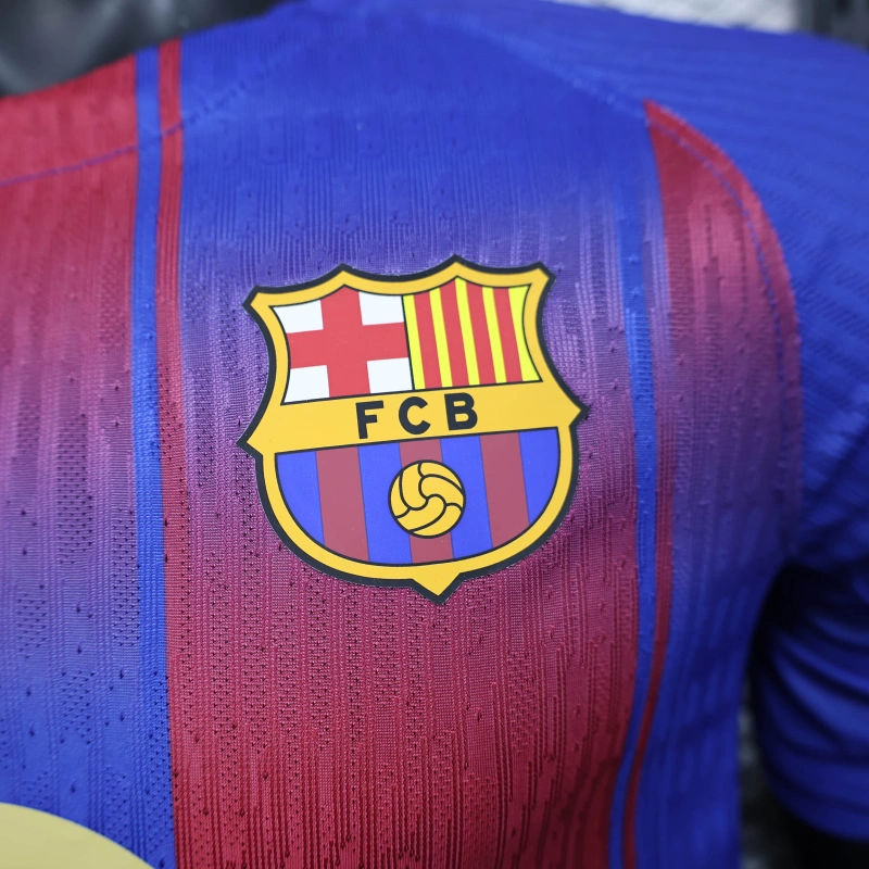 Camisa I Barcelona | 25/26 Modelo Jogador Nike - Vermelha e Azul