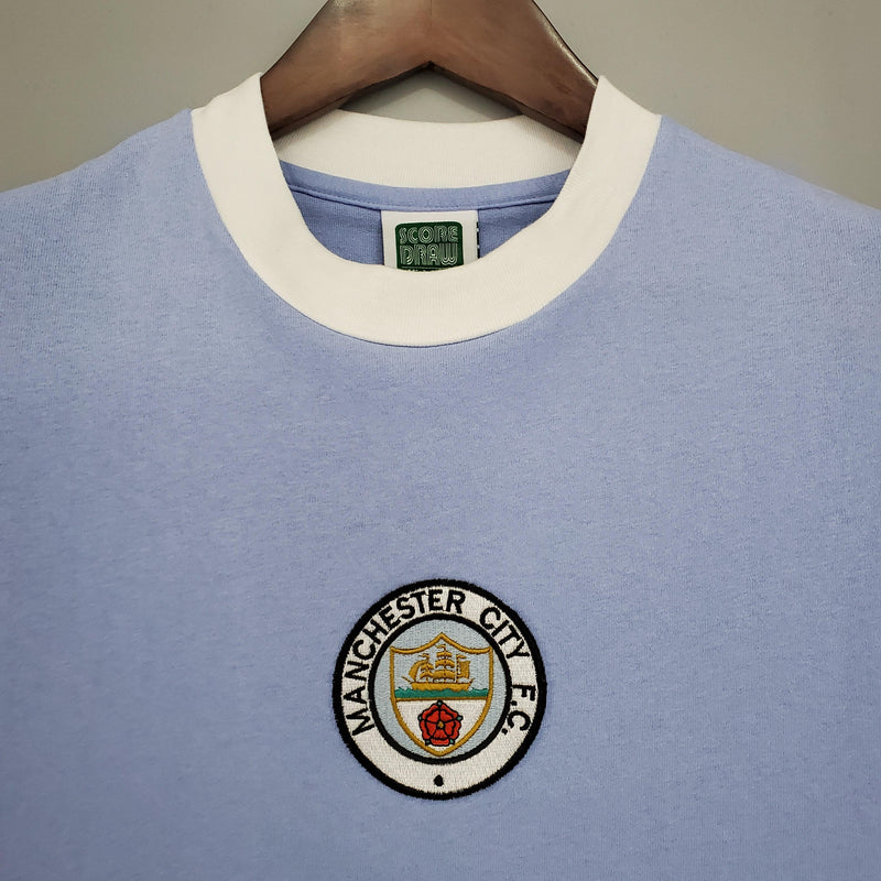 Camisa I Manchester City Retrô | 1972 - Azul
