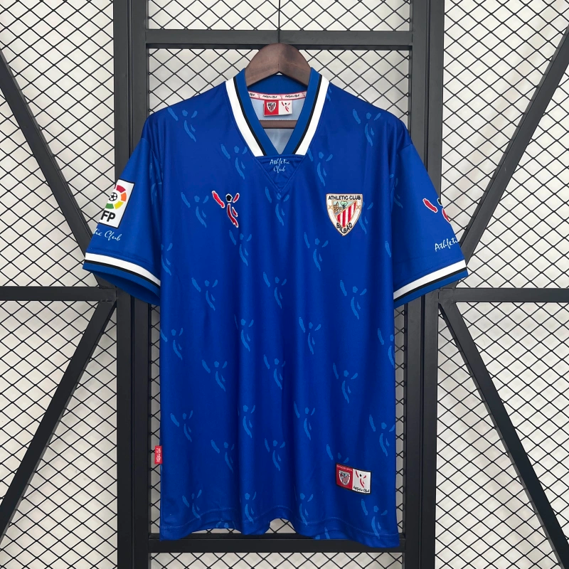 Camisa II Athletic Bilbao Retrô | 01/03 %100 Athletic - Azul