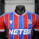 Camisa I Crystal Palace| 25/26 Modelo Jogador Macron - Azul e Vermelha
