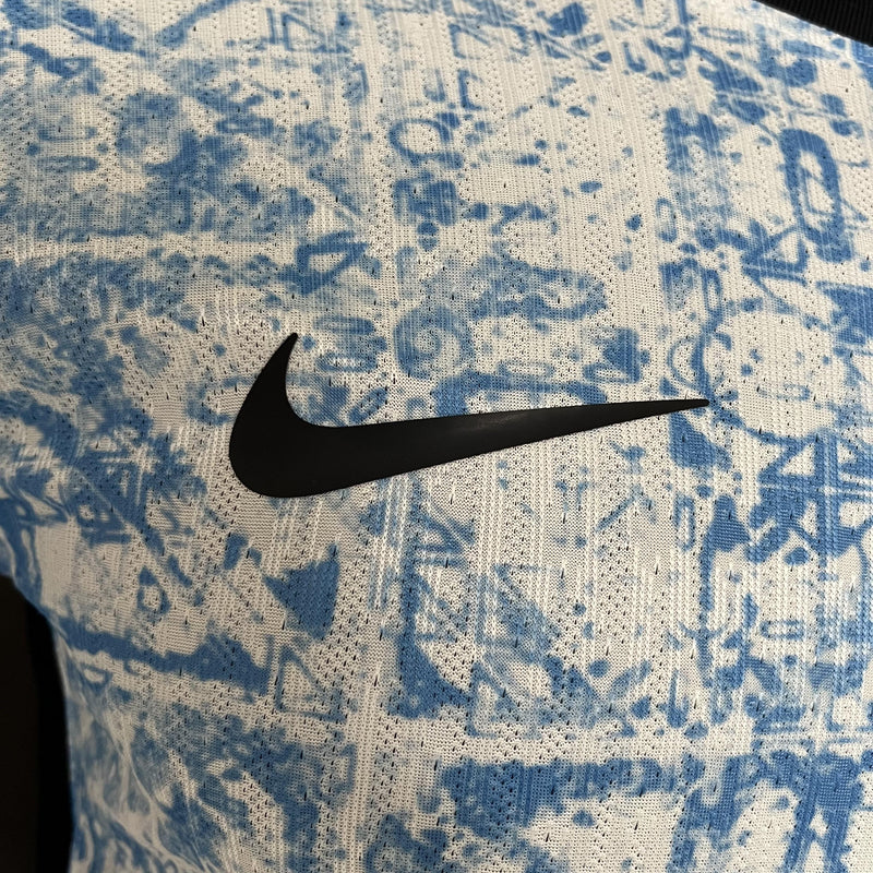 Camisa II Portugal | 24/25 Modelo Jogador Nike - Branca e Azul (Manga Longa)