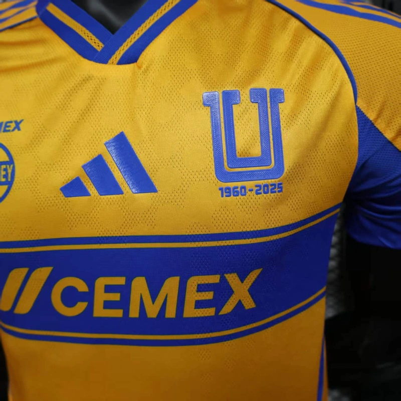 Camisa I Tigres | 25/26 Modelo Jogador Adidas - Amarela e Azul
