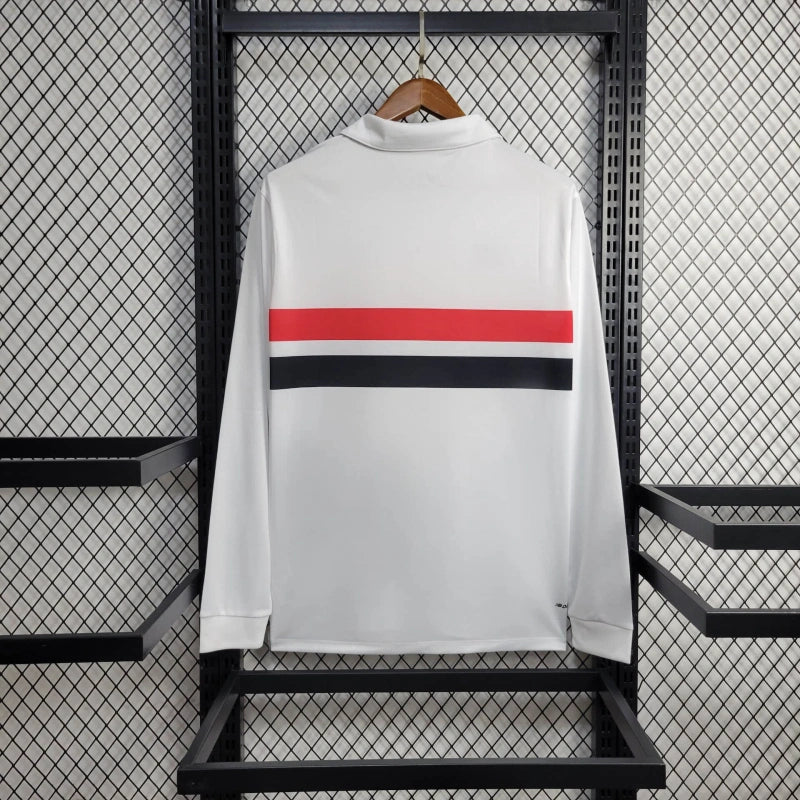 Camisa I São Paulo | 24/25 Torcedor New Balance - Branca (Manga longa)