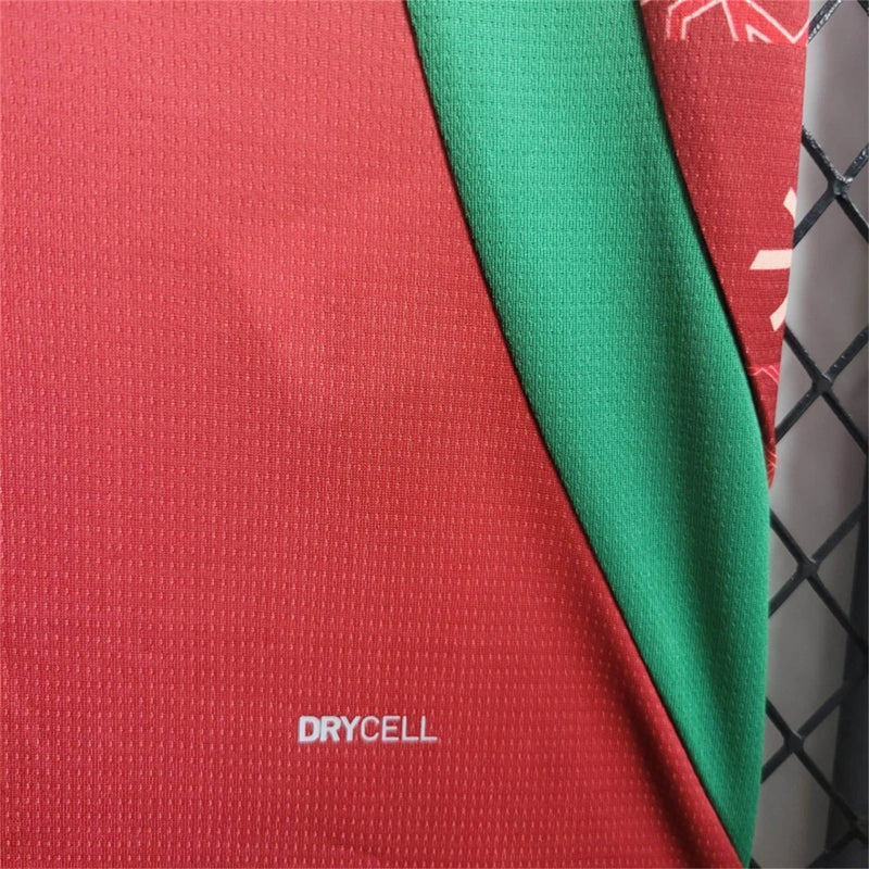 Camisa Pré Jogo Marrocos | 24/25 Torcedor Puma - Vermelha e Verde