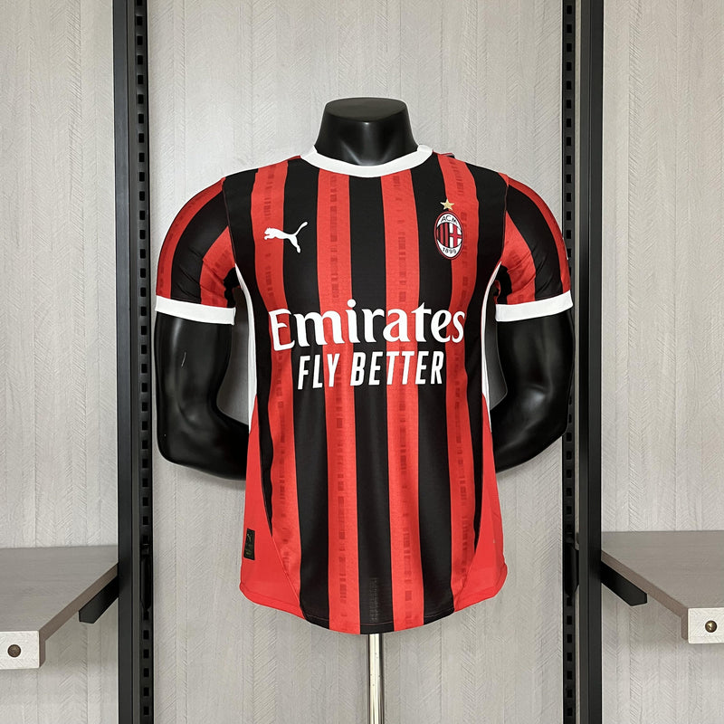 Camisa I Milan | 24/25 Modelo Jogador Puma - Vermelha e Preta
