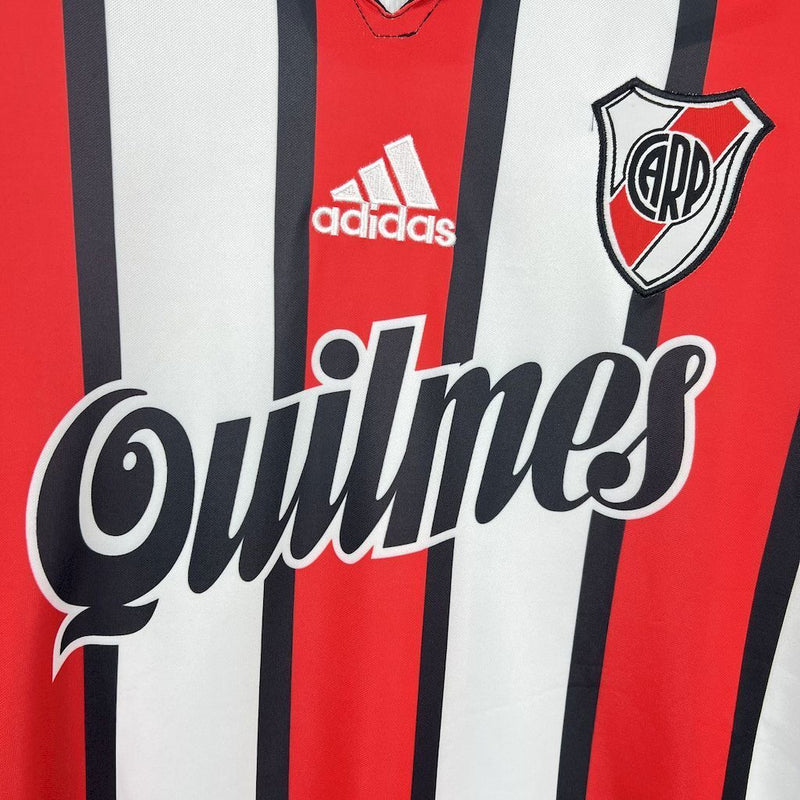 Camisa III River Plate Retrô | 99/90 Adidas - Vermelha Preta e Branca