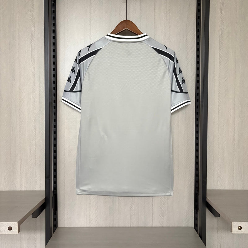 Camisa Pré Jogo Vasco | 25/26 Torcedor Kappa - Cinza e Preta